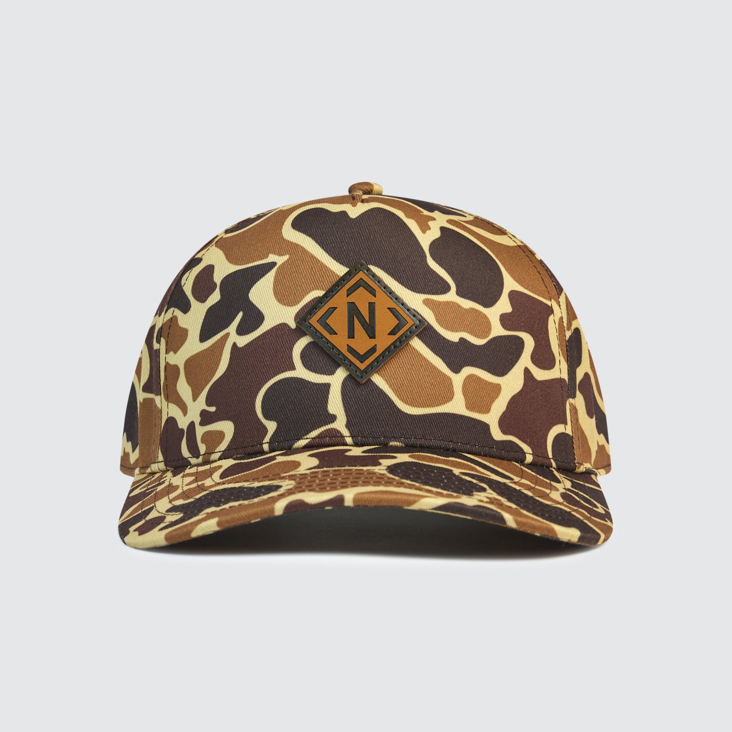 Iconic Leather Patch Snapback [Duck Camo]