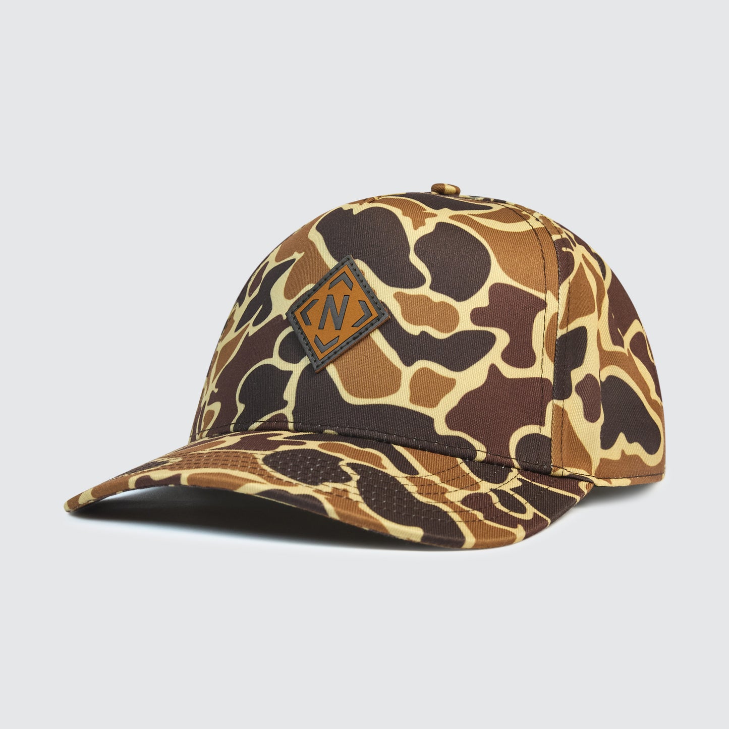 Iconic Leather Patch Snapback [Duck Camo]