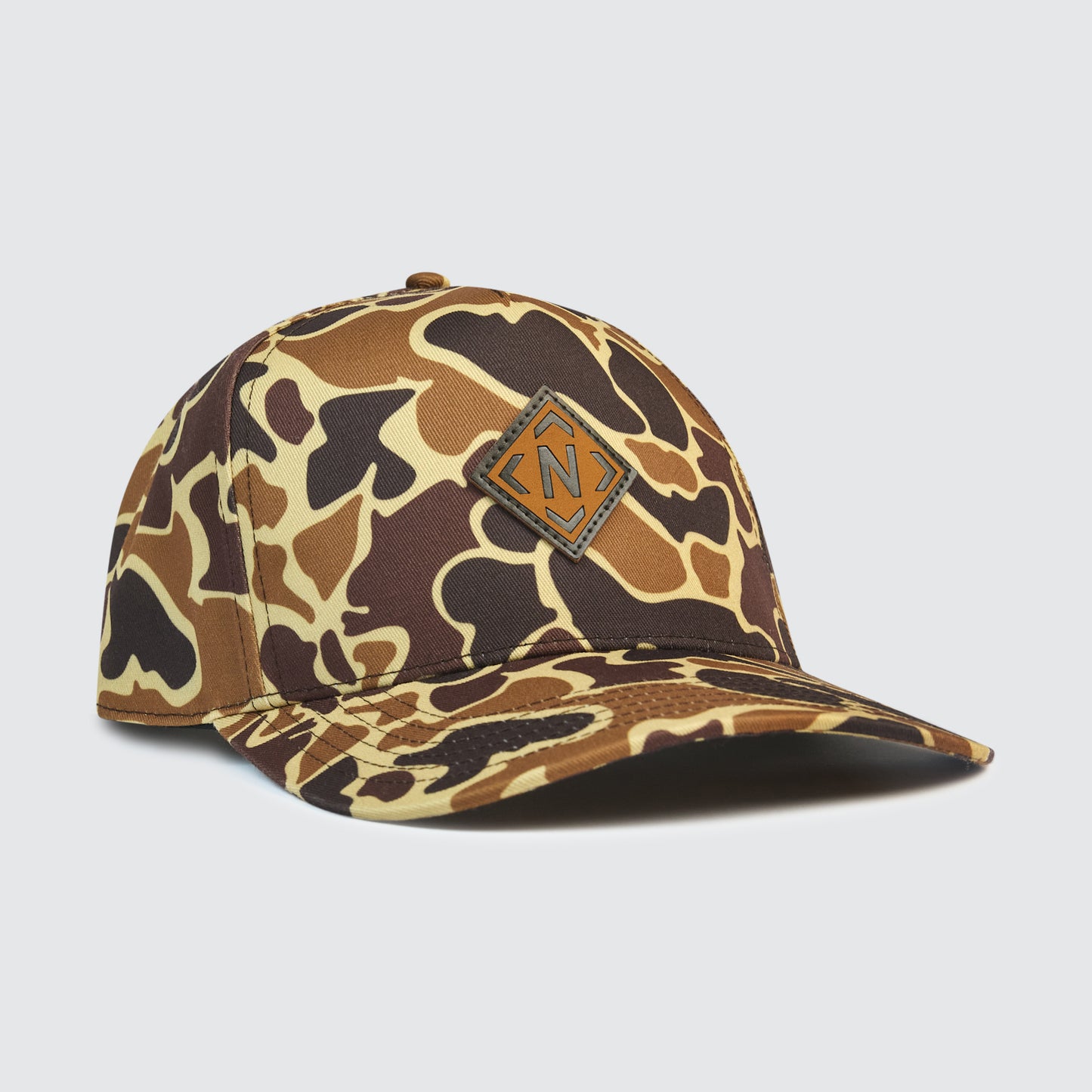 Iconic Leather Patch Snapback [Duck Camo]