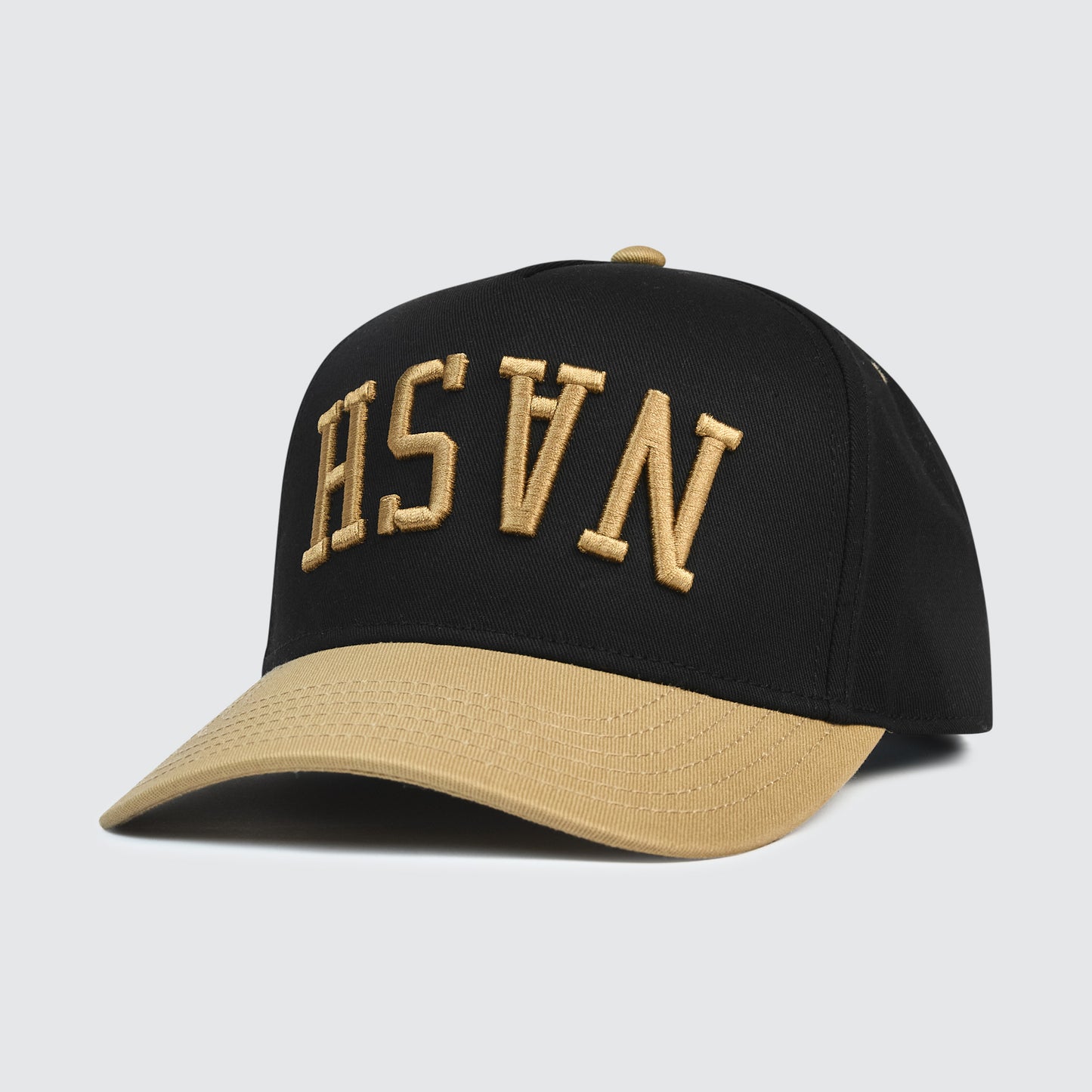 Upside Down NASH Snapback [Khaki/Black]