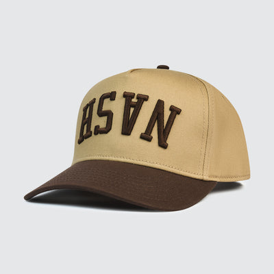 Upside Down NASH Snapback [Brown/Khaki]