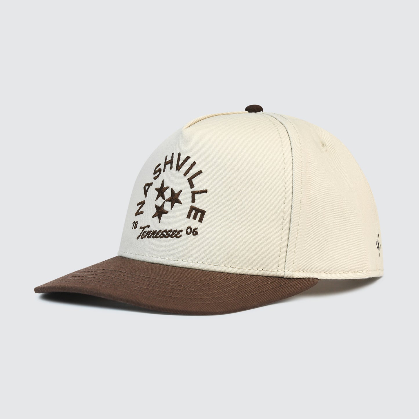 Nashville Arched TriStar Snapback [Chocolate/Cream]