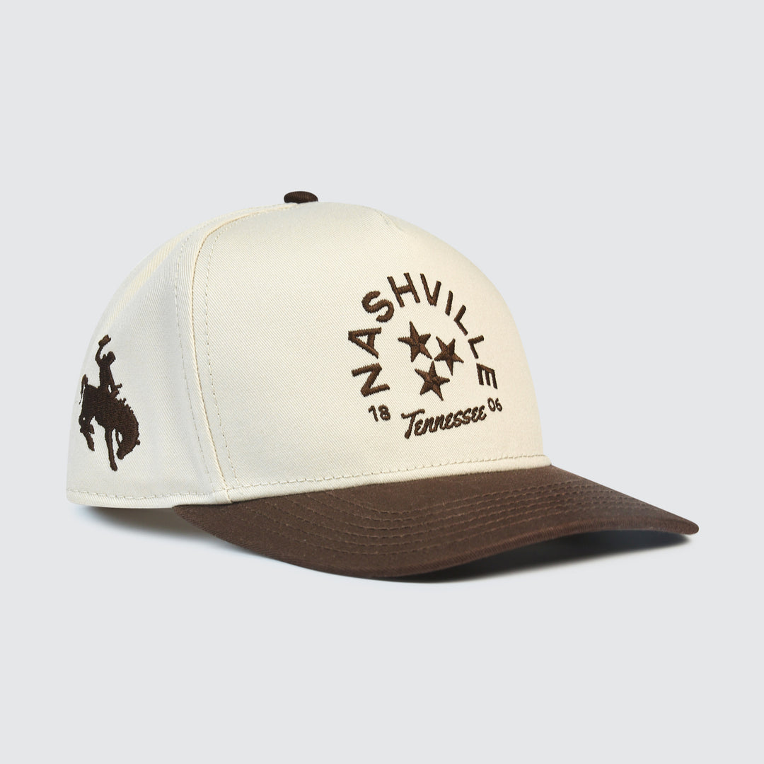 Nashville Arched TriStar Snapback [Chocolate/Cream]