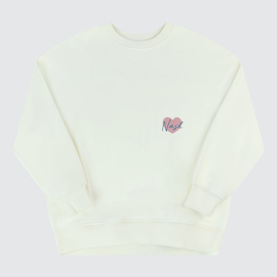 NASH And Back Oversize Sweatshirt [Cream]