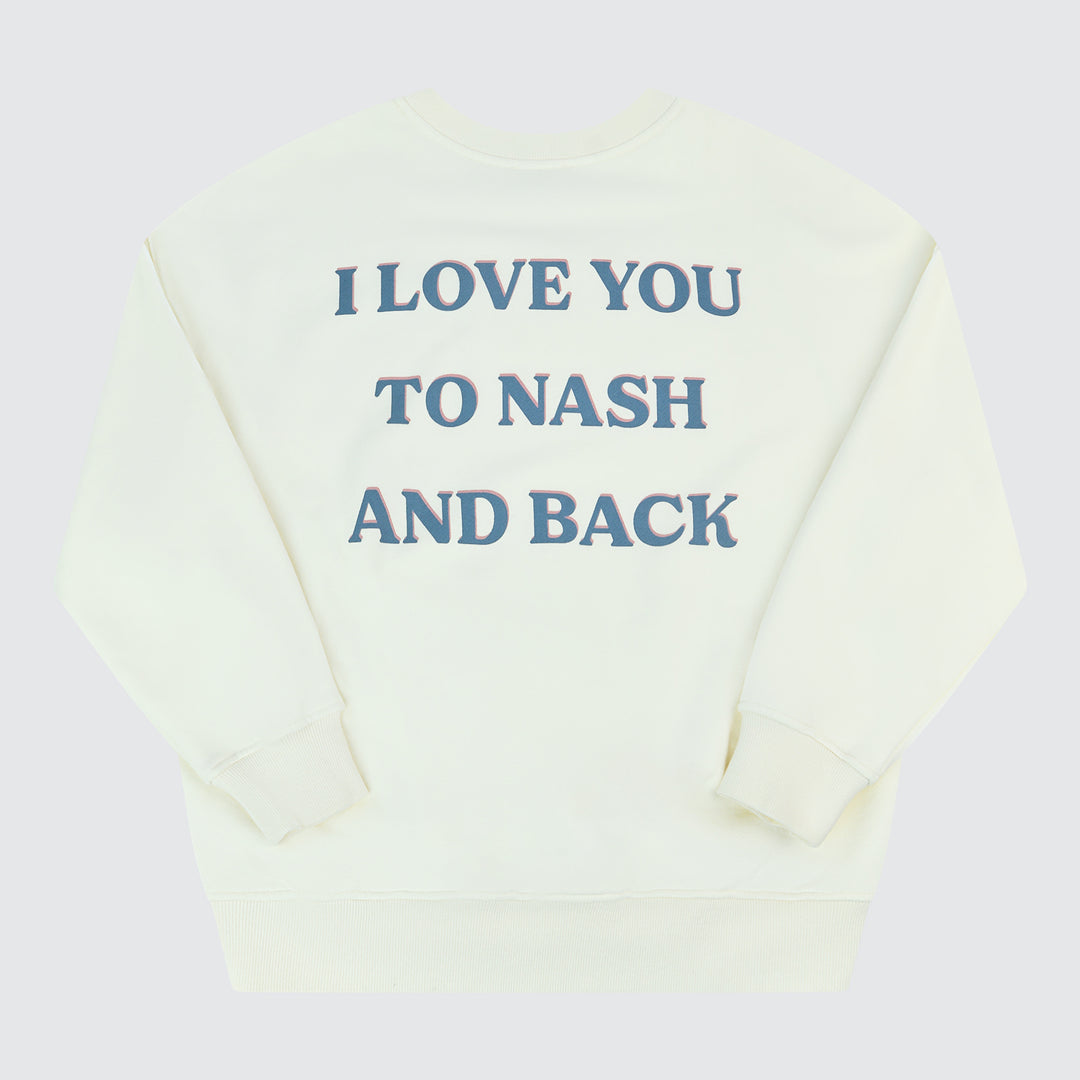 NASH And Back Oversize Sweatshirt [Cream]