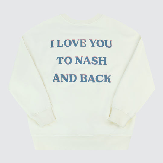 NASH And Back Oversize Sweatshirt [Cream]