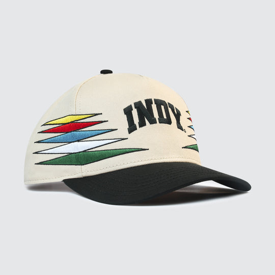 Indy Vintage Stripe Snapback [Black/Cream]
