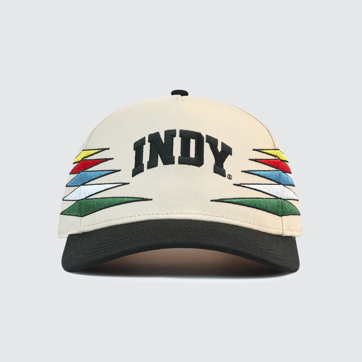 Indy Vintage Stripe Snapback [Black/Cream]