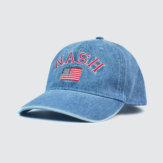 Nash Flag Denim Ball Cap [Denim Blue]