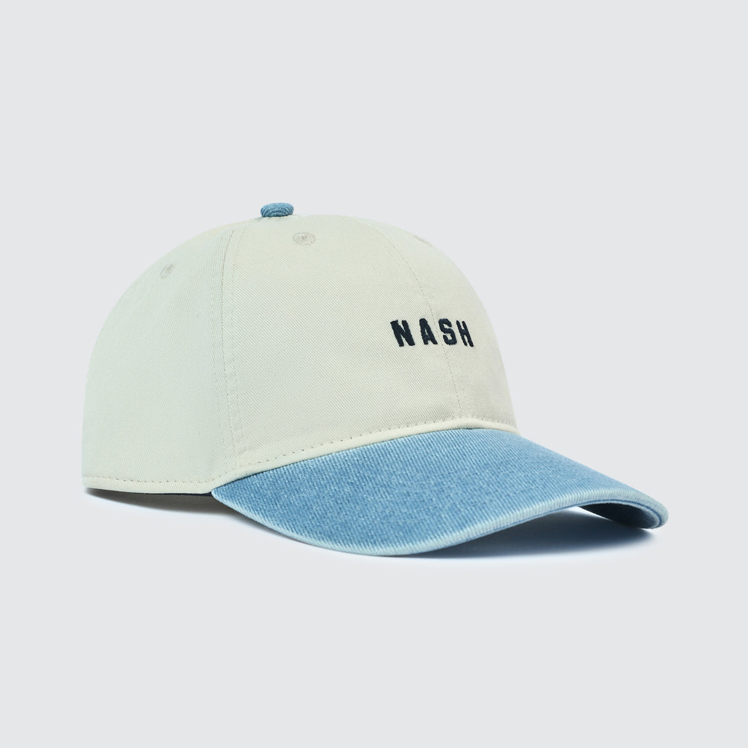NASH Denim Bill Ball Cap [Cream/Denim]