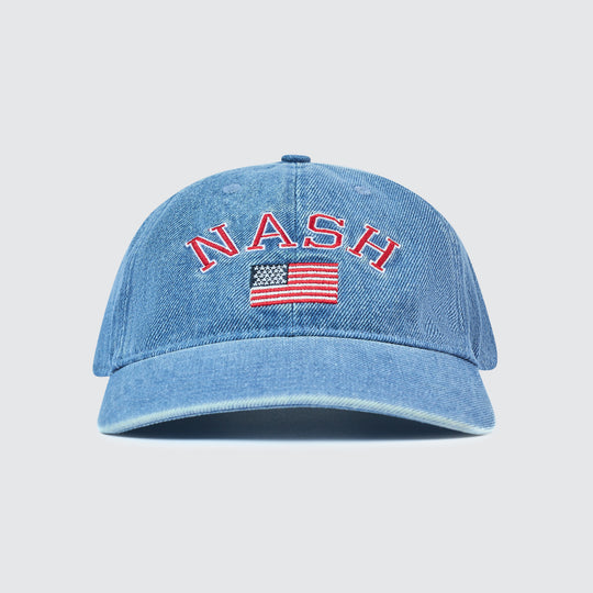 Nash Flag Denim Ball Cap [Denim Blue]