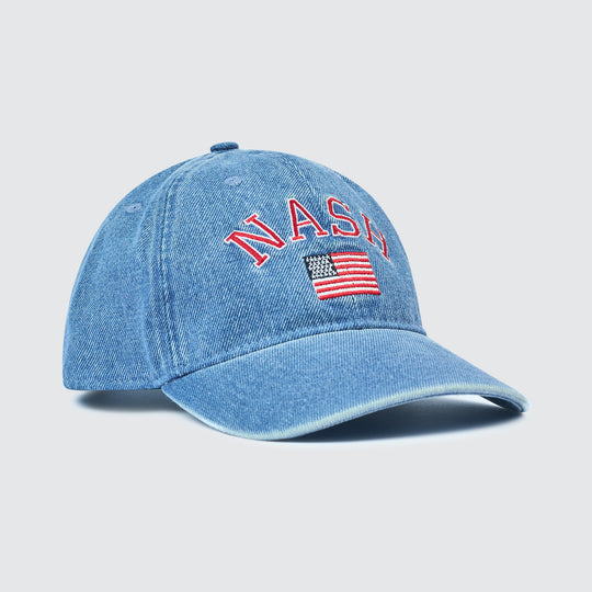 Nash Flag Denim Ball Cap [Denim Blue]