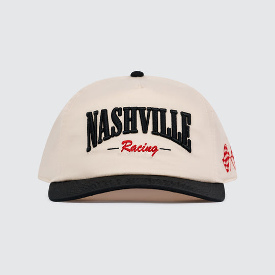 Nashville Racing Unstructured Snapback [Black/Khaki]