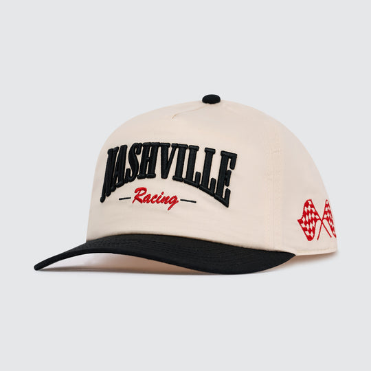 Nashville Racing Unstructured Snapback [Black/Khaki]