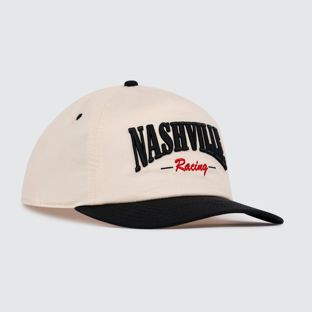 Nashville Racing Unstructured Snapback [Black/Khaki]