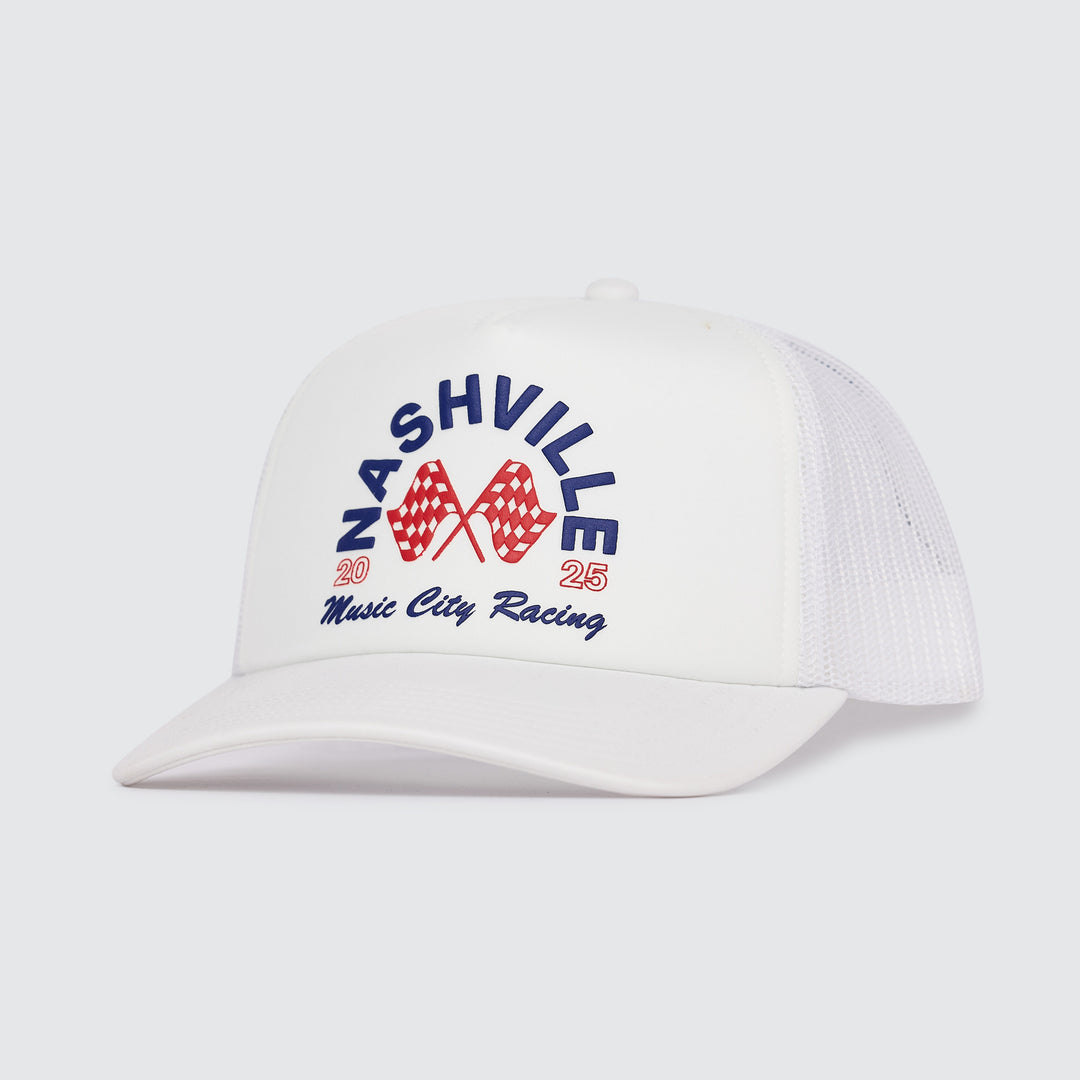 Nashville Racing Americana Trucker [White]