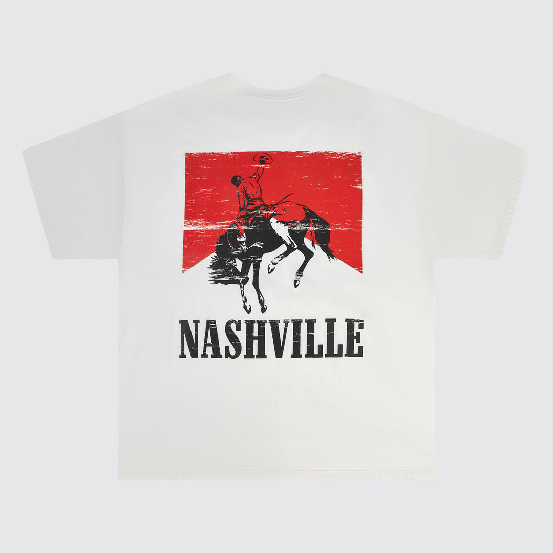 Kacey Buckin' Reds Oversize Tee [Off-White]
