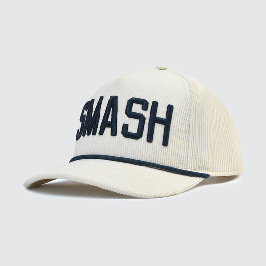 SMASH Corduroy Snapback [Cream/Navy]