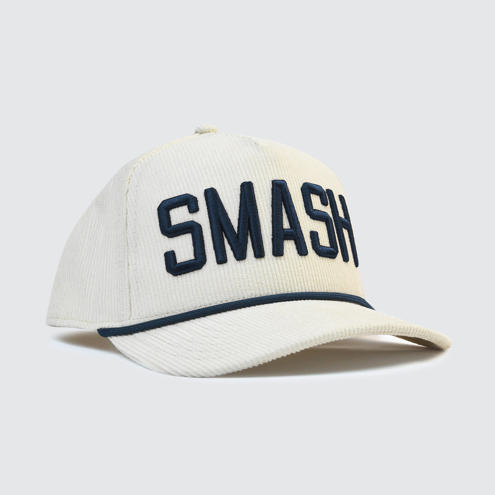 SMASH Corduroy Snapback [Cream/Navy]