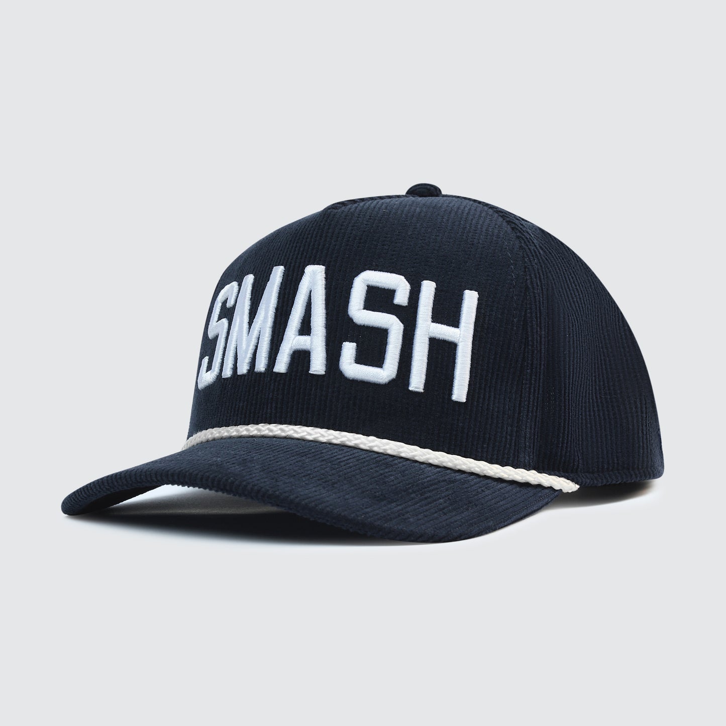 SMASH Corduroy Snapback [Navy/White]