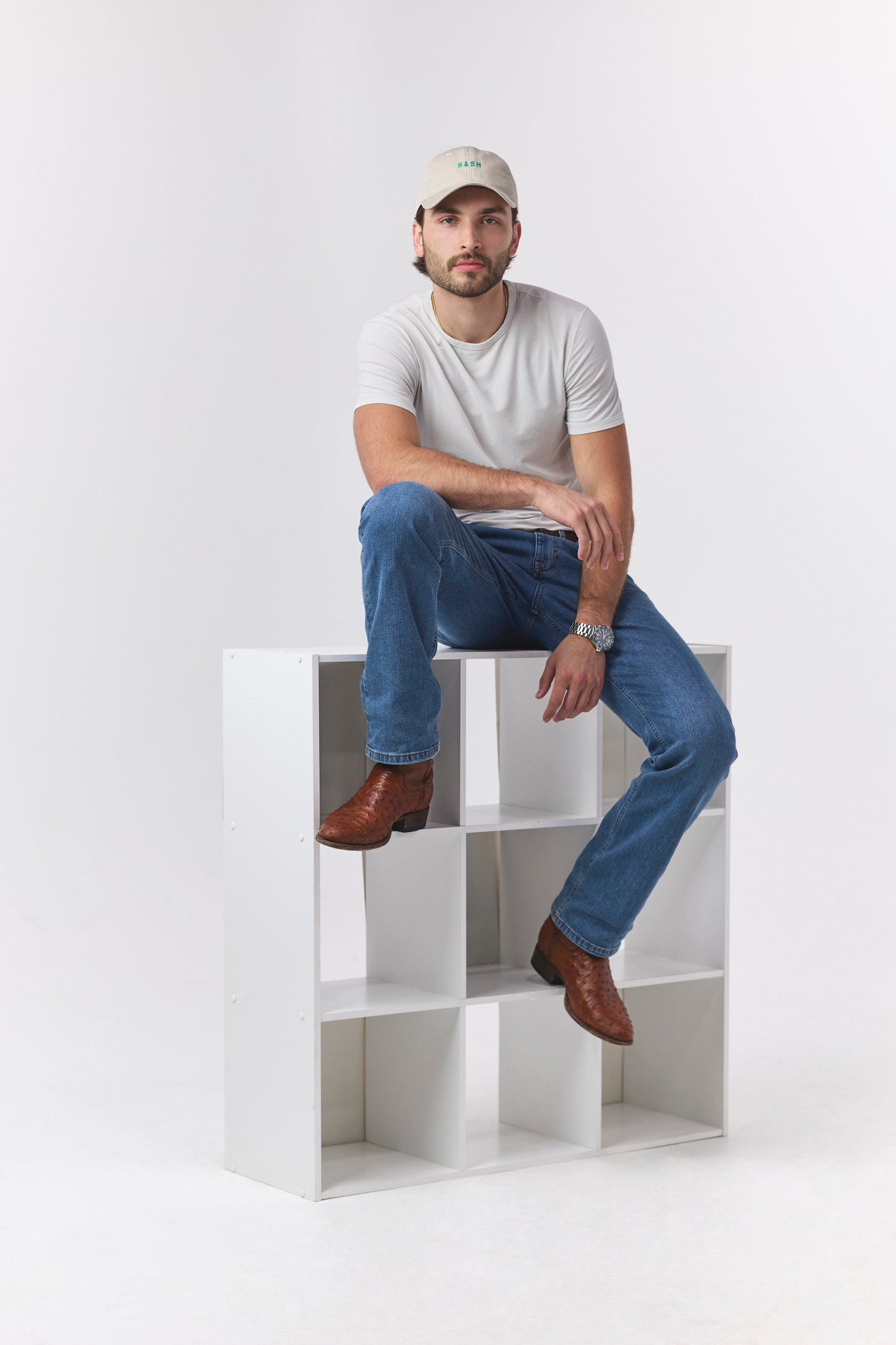 Tiny NASH Ball Cap [Stone/Green]