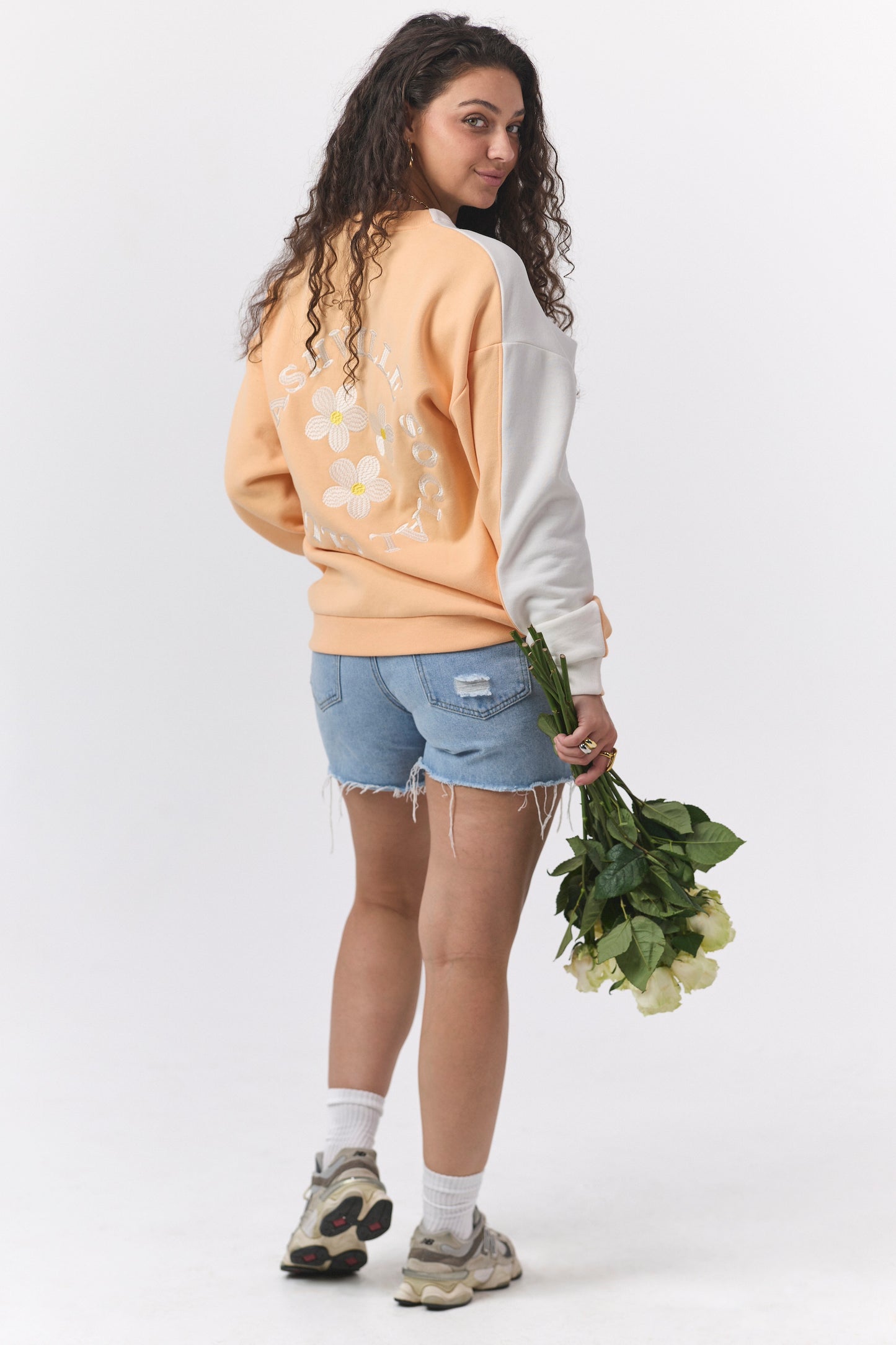 Nashville Social Club Crewneck [Cream/Coral]