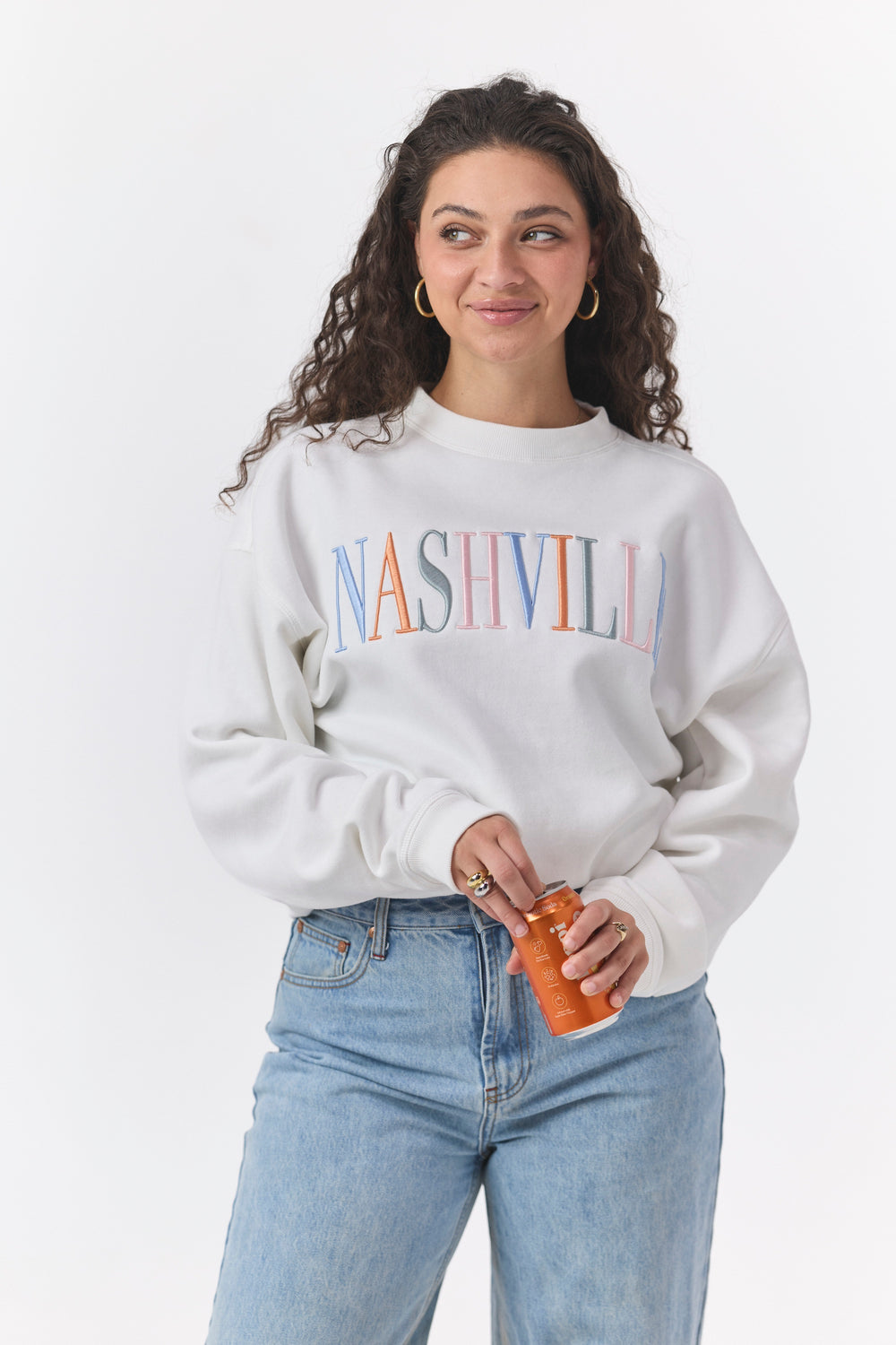 Chloe Nashville Crewneck [White]