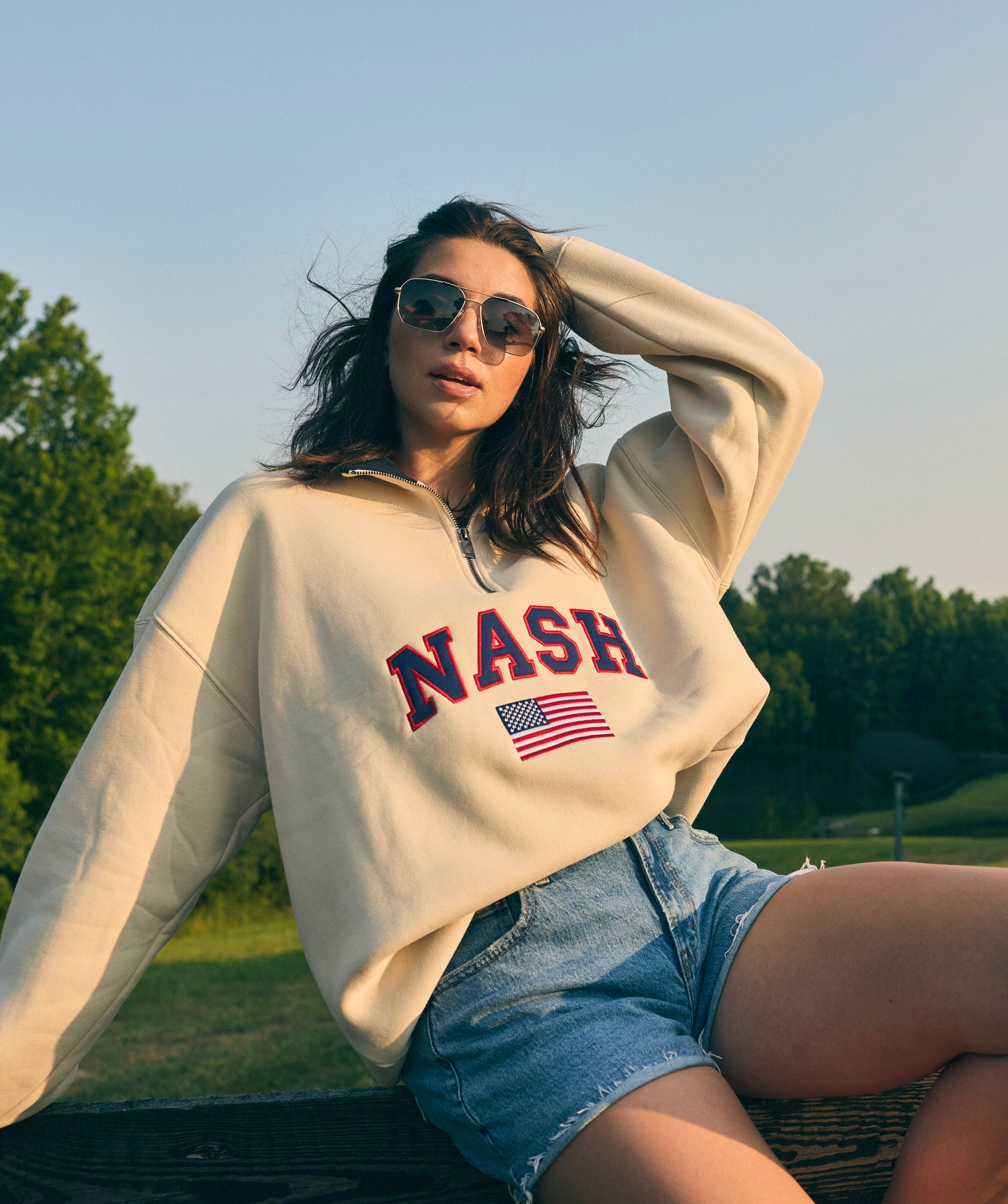 Liberty Quarter Zip [Cream]