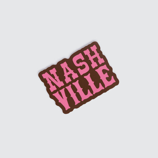 Western Nashville Sticker [Brown/Pink]