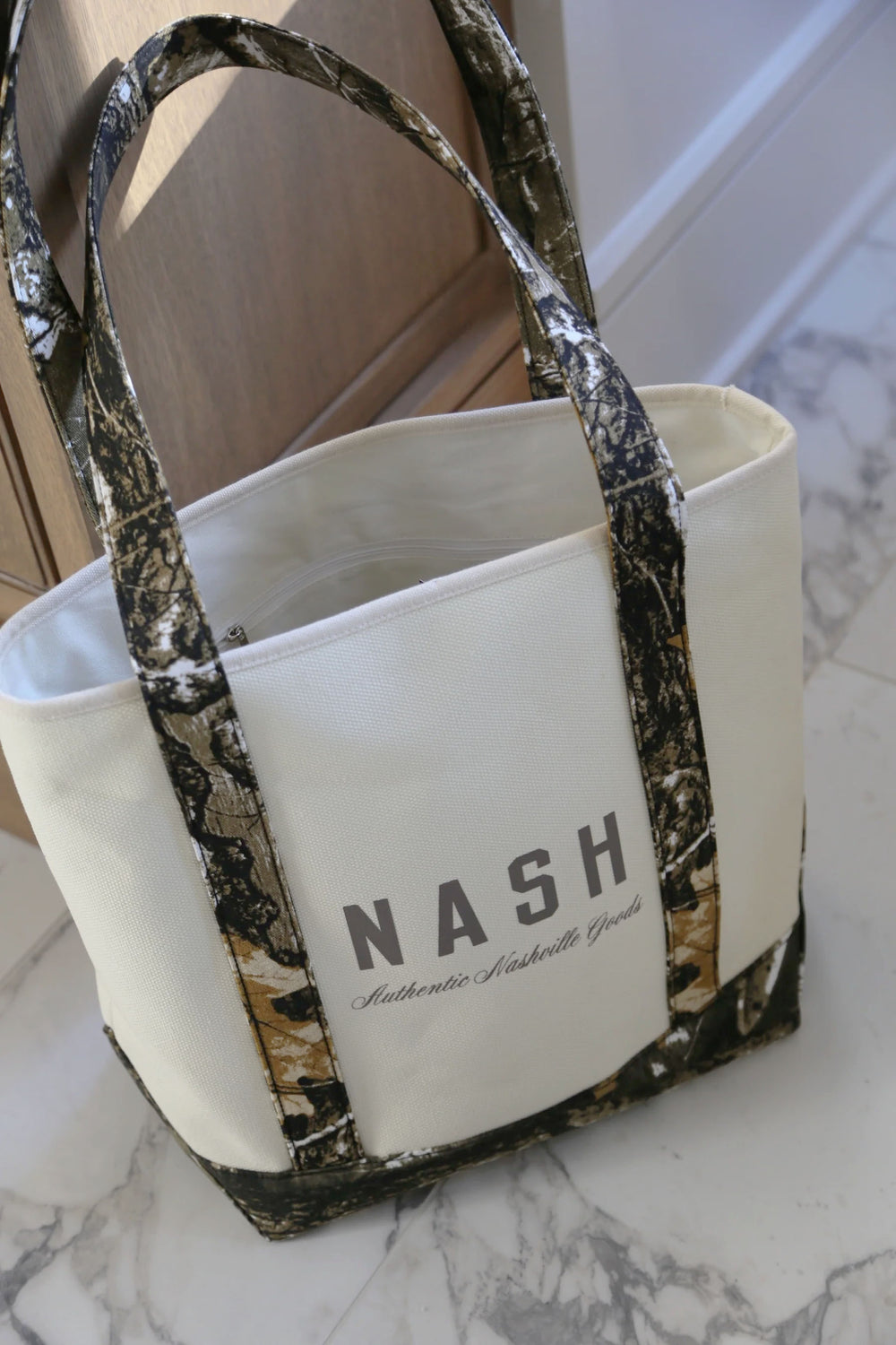 Camo Canvas Tote Bag