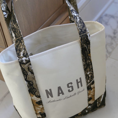 Camo Canvas Tote Bag