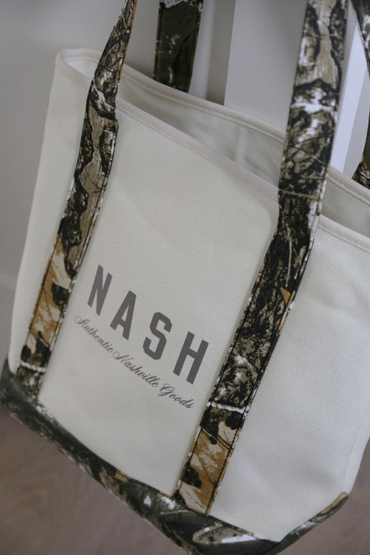 Camo Canvas Tote Bag