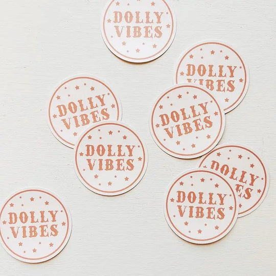 Dolly Vibes Round Sticker