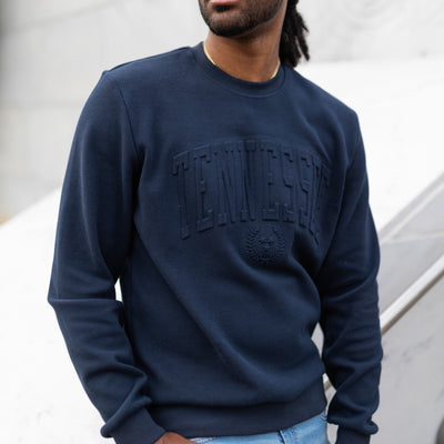 Tennessee Woven Knit Crewneck [Navy]
