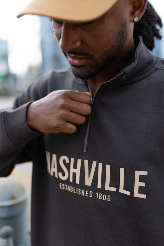 Nashville Quarter Zip [Faded Black]