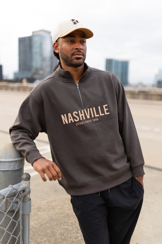 Nashville Quarter Zip [Faded Black]