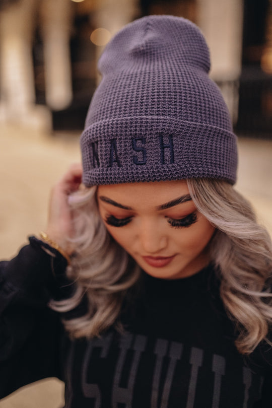 NASH Waffle Knit Beanie [Slate]