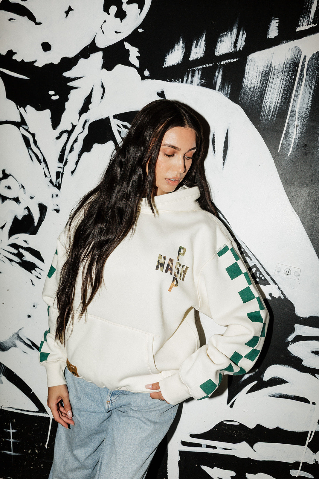 PSP Camo Check Hoodie [Off White/Camo]