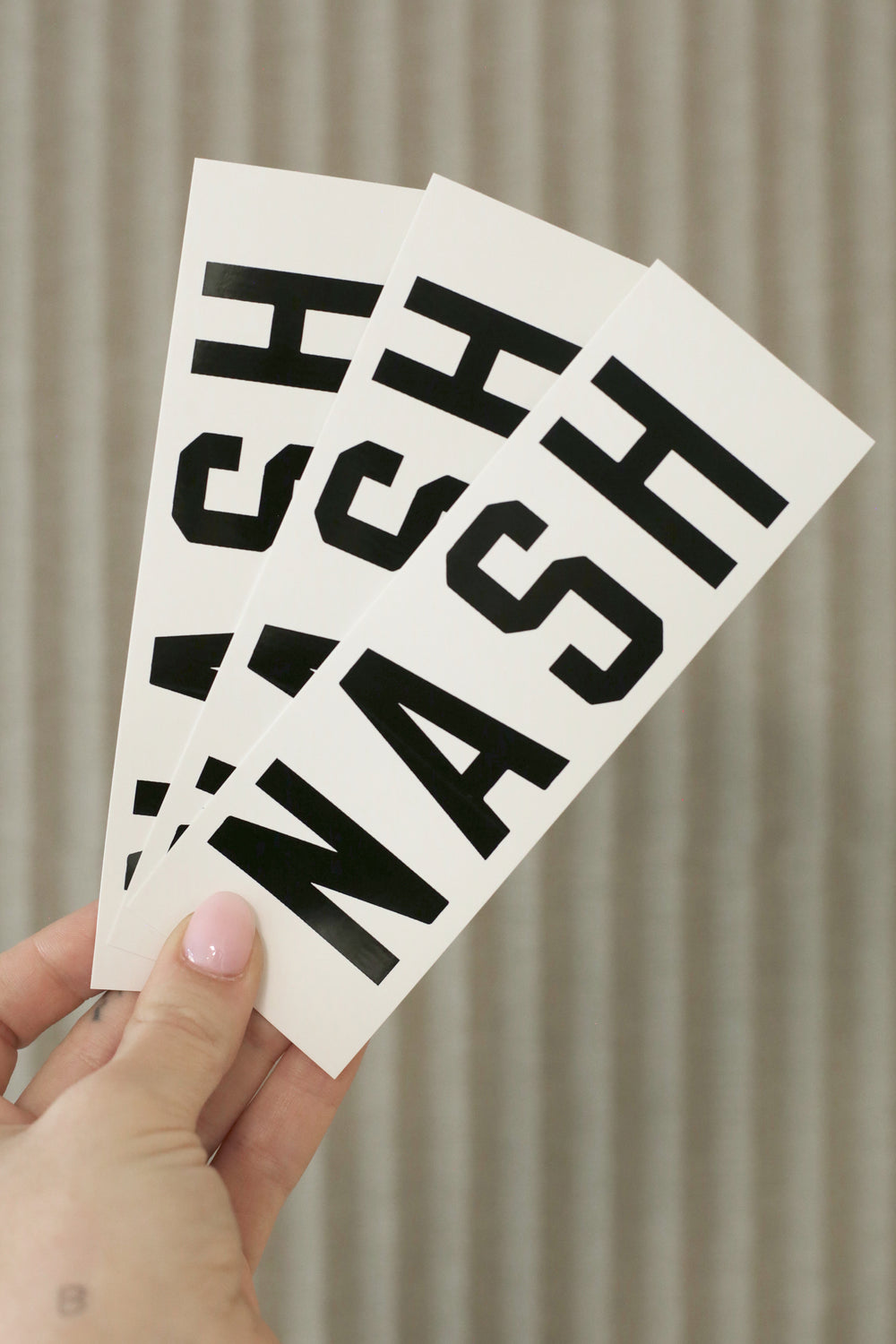 NASH Sticker [White/Black]