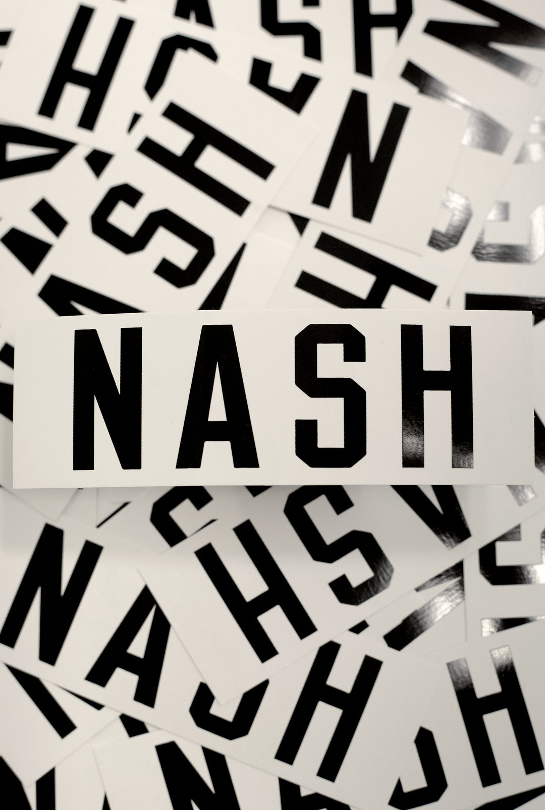 NASH Sticker [White/Black]