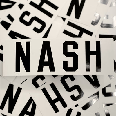 NASH Sticker [White/Black]