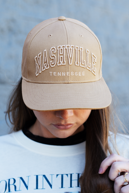 Nashville Collegiate Snapback [Cream Tonal]