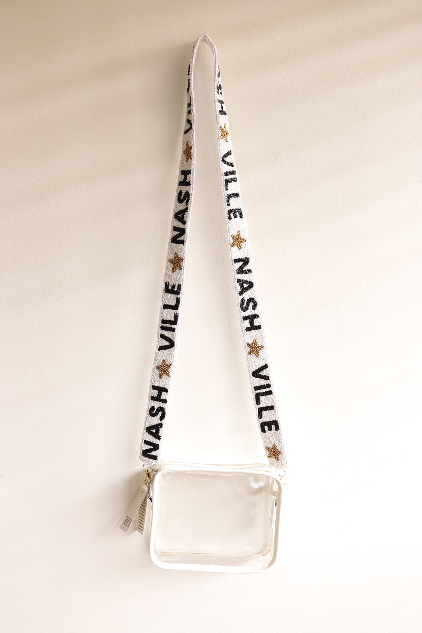 NASHVILLE Beaded Strap [White/Black]
