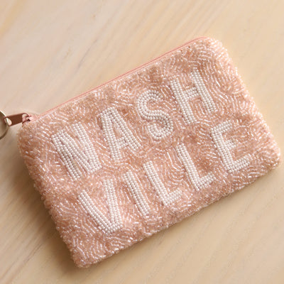 Beaded Coin Purse - Stacked Nashville