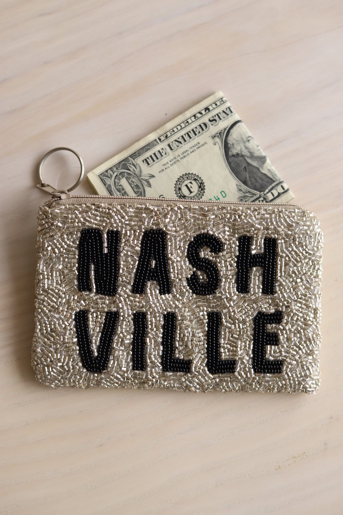 Beaded Coin Purse - Stacked Nashville