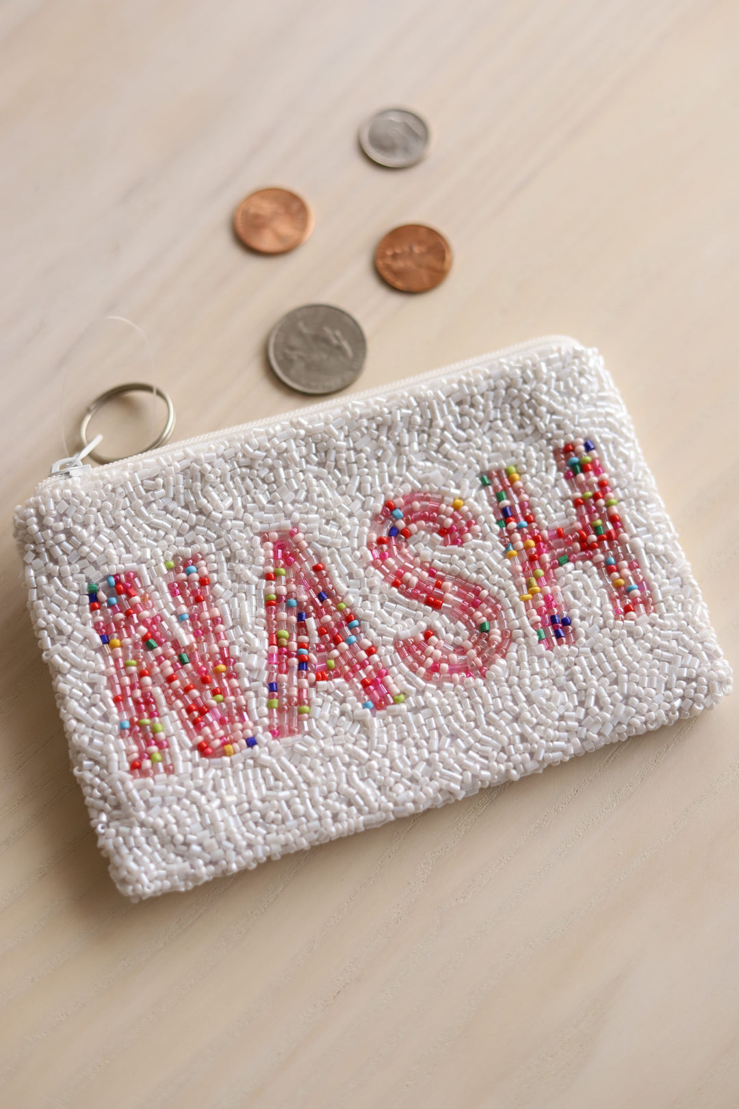Cool Mom Beaded Coin Purse, Beaded Coin Pouch, Mother's Day Gifts