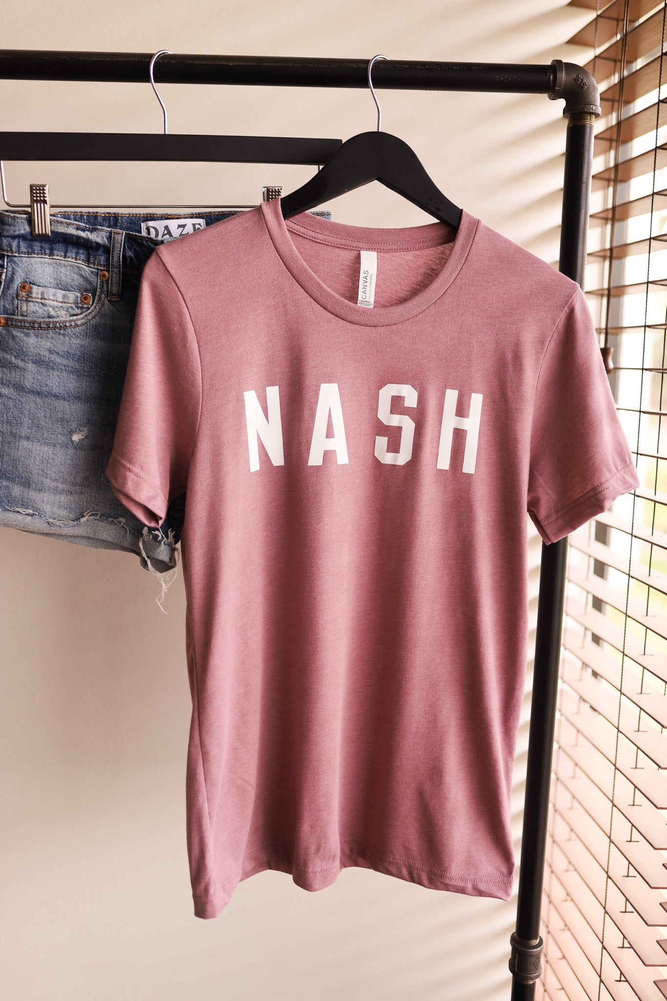 Unisex NASH Everyday Tee [Heather Orchid]