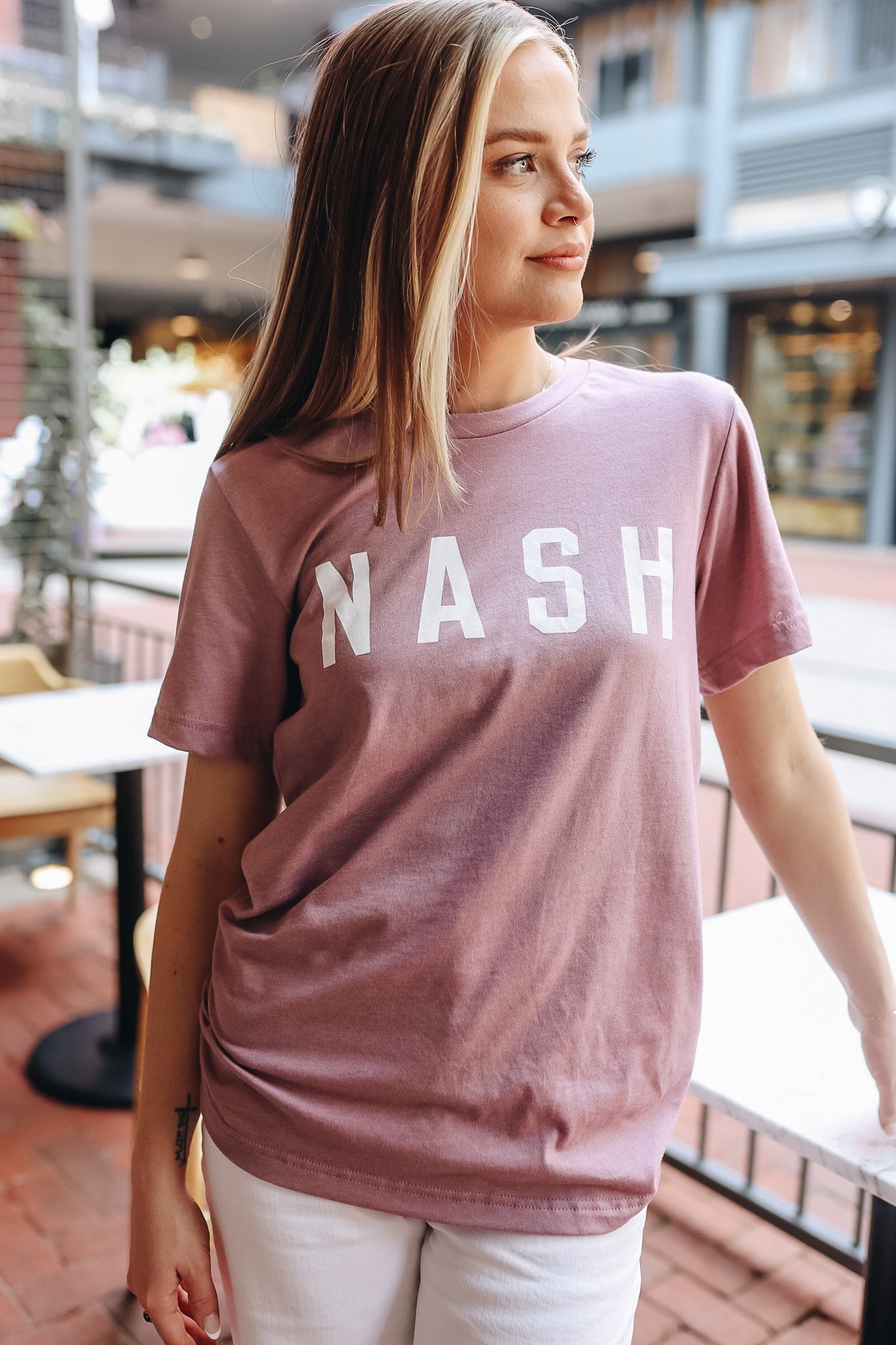 Unisex NASH Everyday Tee [Heather Orchid]
