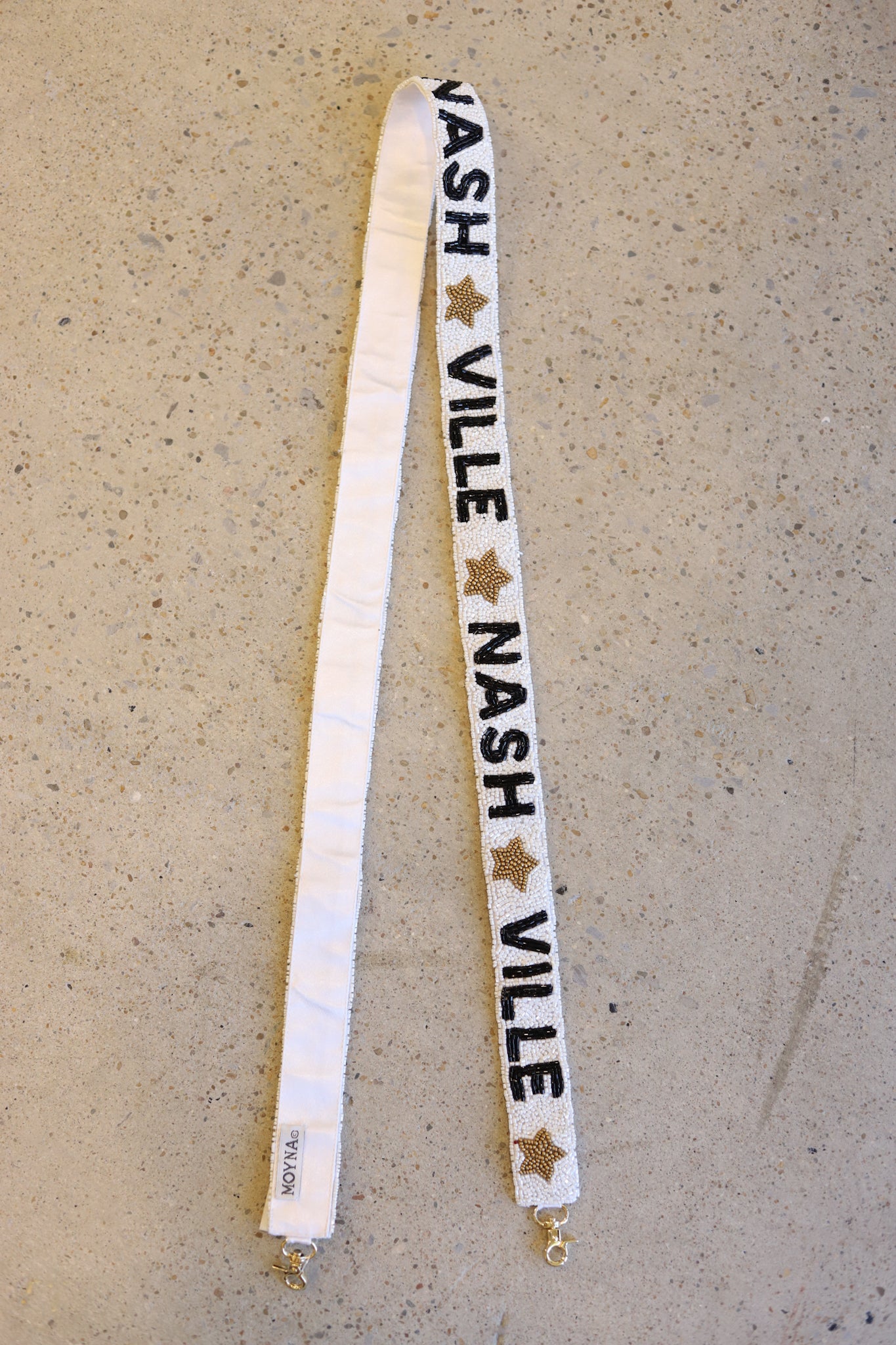 NASHVILLE Beaded Strap [White/Black]