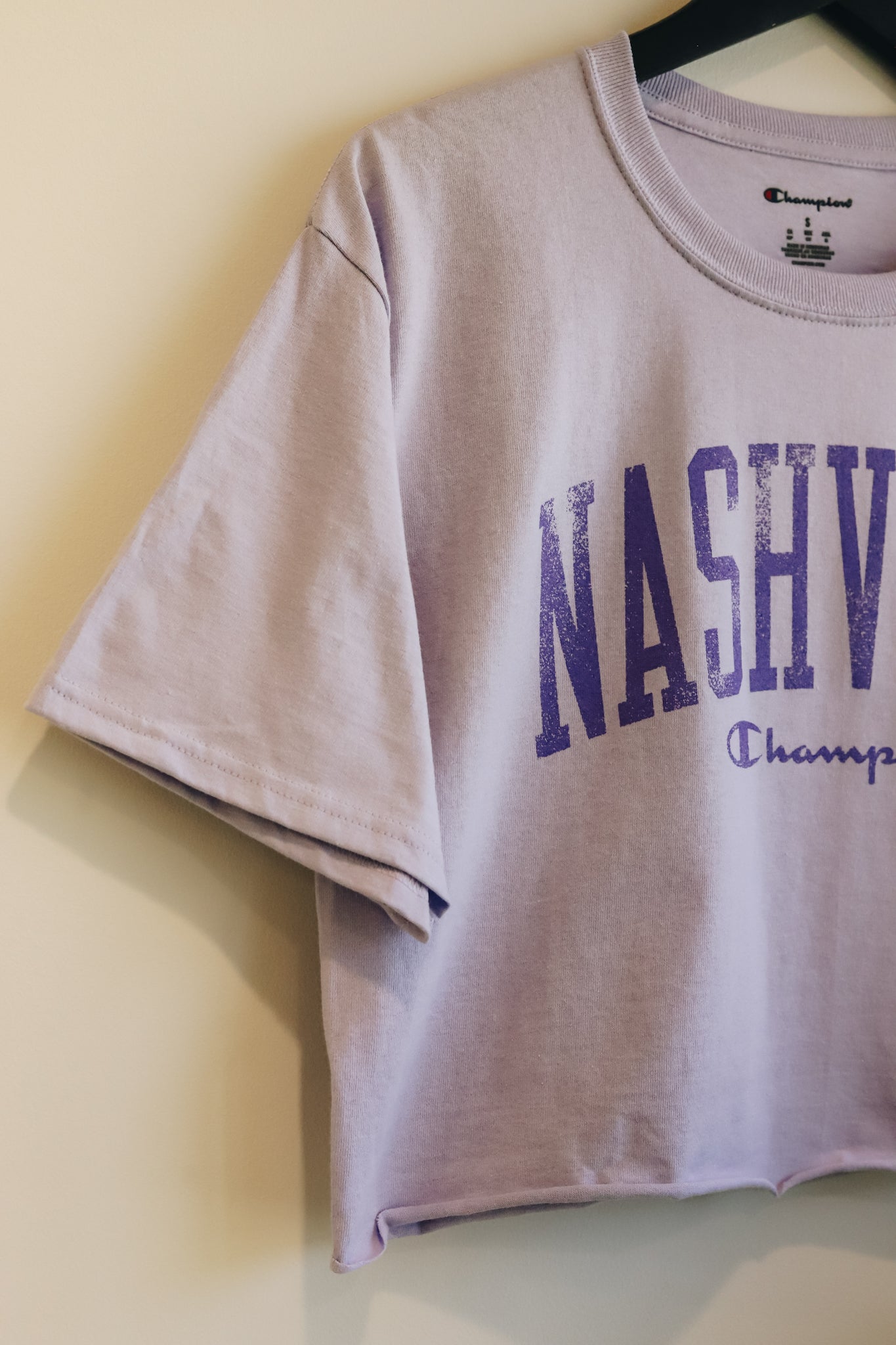 Boyfriend Crop Tee [Lilac Tonal]